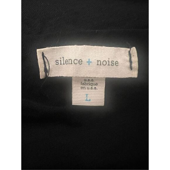 Silence + noise one shoulder ruffle neck size large top - Picture 3 of 5